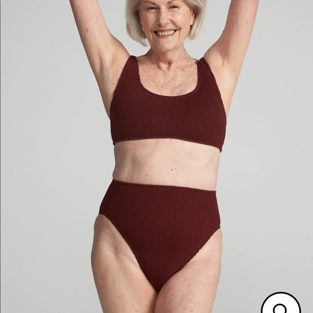 You swim’s Aplomb high waist two piece in garnet